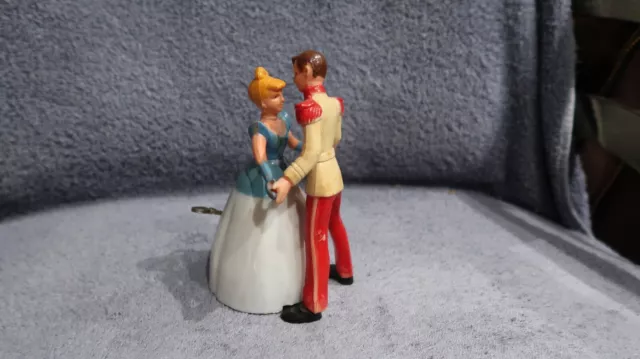 Cinderella & The Prince "Irwin" Wind-Up Toy In Working Order Hard Plastic U.s.a.