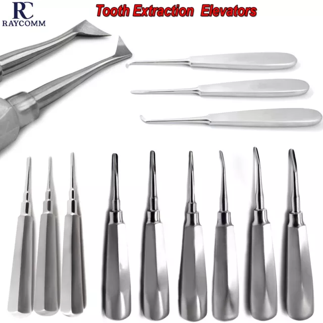 DENTAL TOOTH EXTRACTION Forceps Elevator Extractor Luxating Elevators