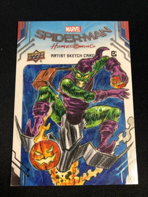 Upper Deck Spider-Man Homecoming Sketch Card 1/1 Peejay Catacutan Marvel 2017