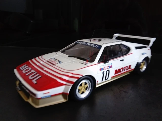 BMW M1 ROTHMANS, rallye Tour de Corse 1982 ,1/18, altaya, avec boite ...