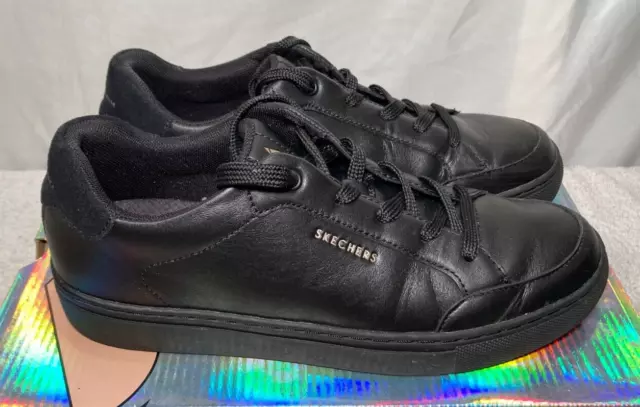 Skechers street leather cupsole d sale ring eyebrow lace up trainers