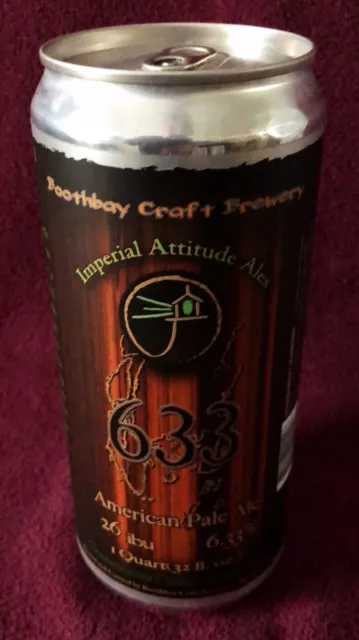 Boothbay Craft Brewery, Boothbay ME, 32 Oz Growler Beer Can