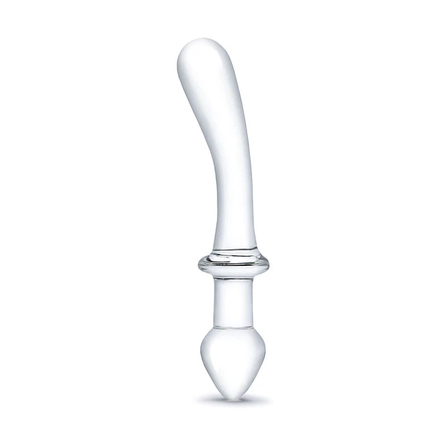 Godemiche En Verre Double Dong - Sextoy Dildo 9.2 Pouces (23.4cm) Pour Stimulation Vaginale Et Anale