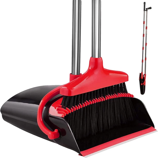 recogedor de basura recogedor para basuras con palo y escoba ajustable set Nuevo