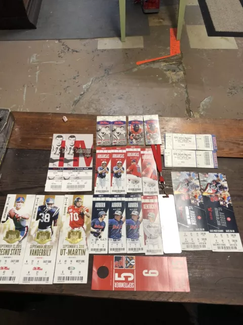 Ole Miss Football/Baseball 30+ Tickets/stubs