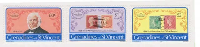 (K179-5) 1978 Grenadines &StVincent set of 3stamps Rowland Hill (E) (MF14)