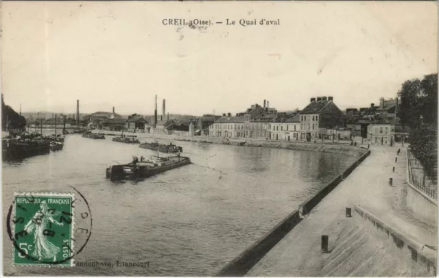 CPA CREIL Le Quai d'Aval (1207539)