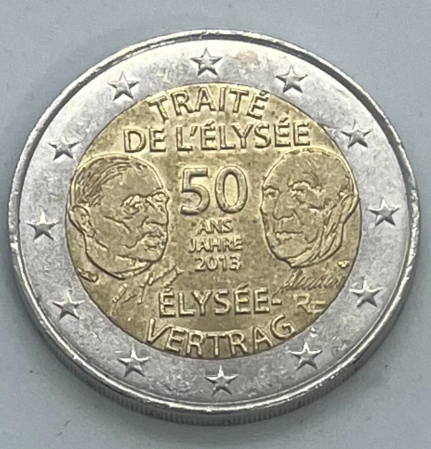 2 Euro Elysee Vertrag Fehlpragung