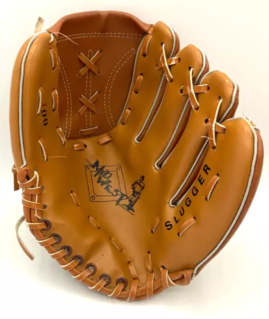 Mid West Baseball Glove Slugger 100 Fielders Left Hand Junior See Clasp