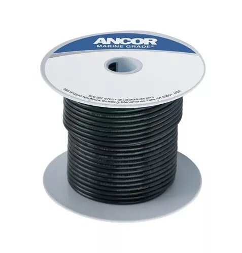 Ancor #18 Black 100' Spool Tinned Copper 100010