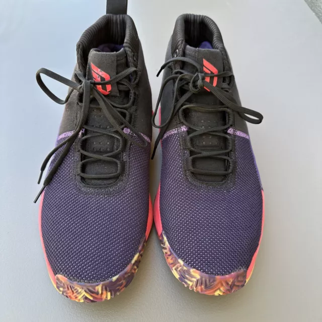 ADIDAS DAME 5 Black Red Purple BB9313 Damian Lillard Basketball Shoes Size 9.5 48.00 PicClick