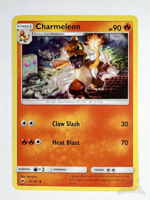 Charmeleon 19/147 - Burning Shadows - Uncommon - Pokemon Card TCG