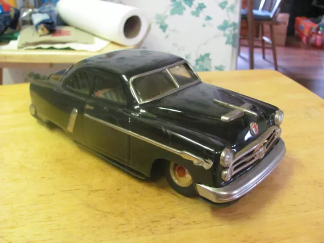 Marusan '54 Black Ford.nice Body. Missing 1 Tire+Hubcap