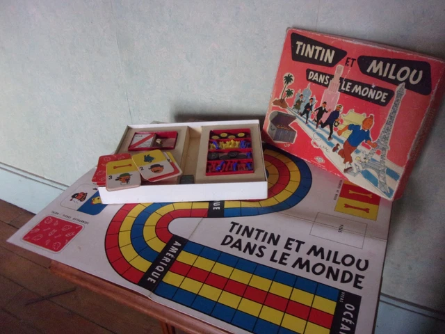 Jeu De Société Tintin Et Milou – Le Monde Montbrison – Complet Et Vintage