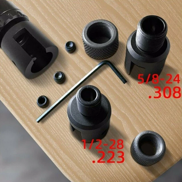 1set Ruger 10/22 1022 Muzzle Brake Adapter & Thread Protector,For 1/2x28 5/8x24