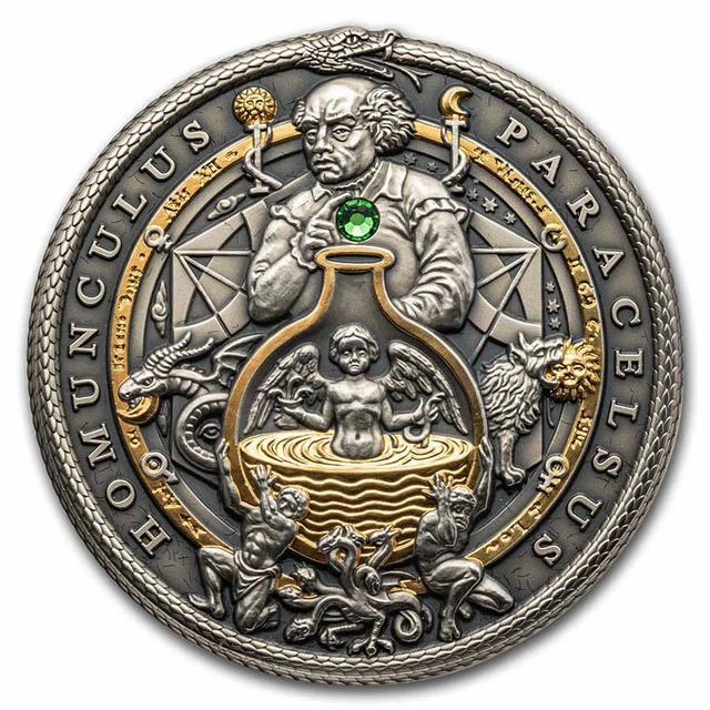 2023 Niue 2 oz Silver Antique Alchemist: Homunculus Paracelsus - SKU#277028
