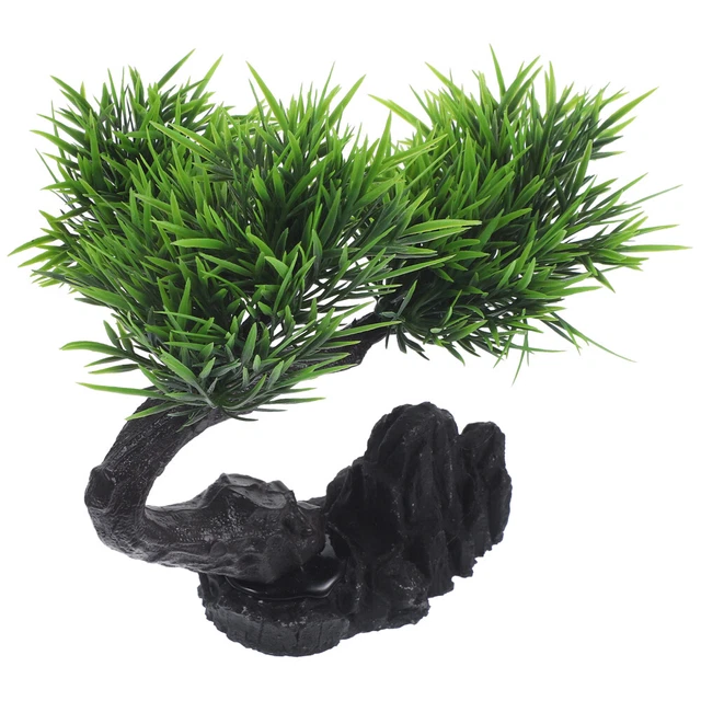 Placa Sashimi Planta Estatuilla Decoración Simulada Pino Adorno Placa Adorno Adorno