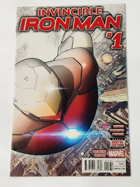 Invincible Iron Man 1 Premiere Variant 1st Print Brian Michael Bendis 2015
