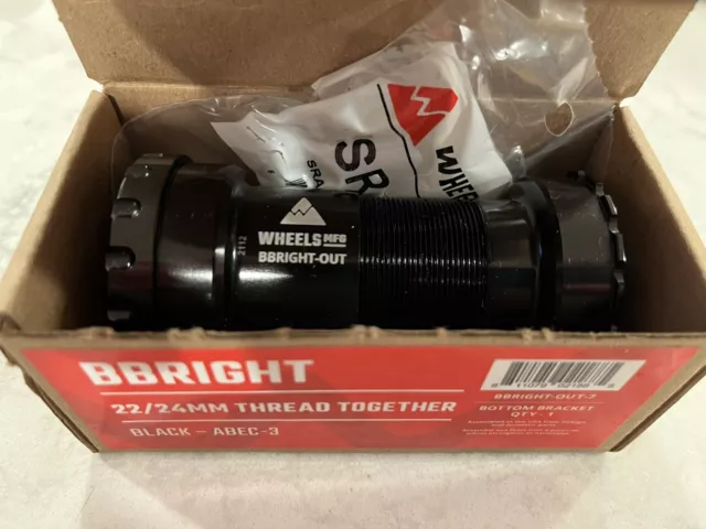 Wheels Manufacturing BBright to SRAM Bottom Bracket with ABEC-3