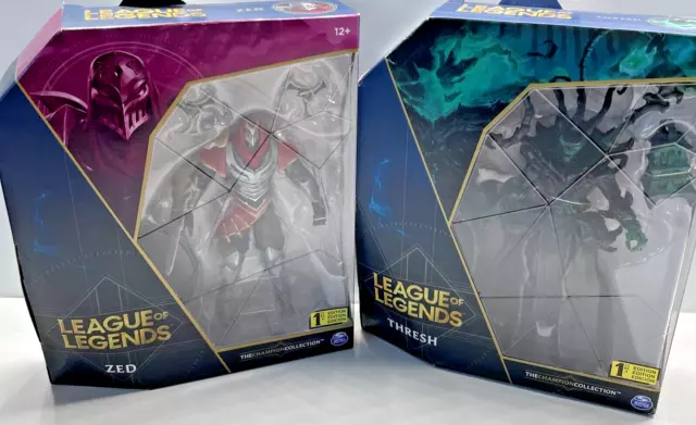 Zed Thresh League of Legends Riot Games Set 6" Deluxe First Edition Figuren