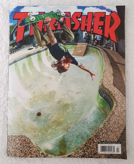 🔶️VINTAGE SKATEBOARD THRASHER Magazine July 2024 #528 Gus Gordon