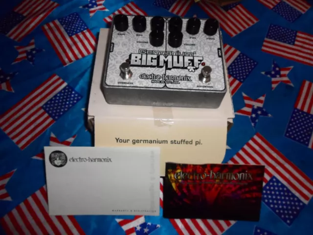 Electro Harmonix Germanium Big Muff Guitar Fx Fuzz Pedal superb condition boxed