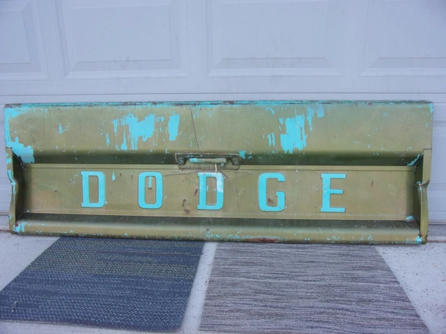 original vintage mopar oem 69 70 dodge sweptline pickup truck tailgate original vintage mopar oem 69 70 dodge sweptline pickup truck tailgate