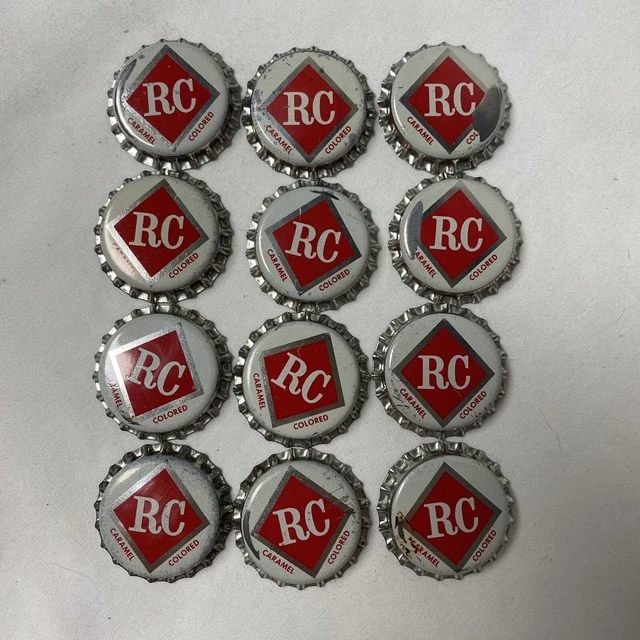 Lot Of 12 Vintage RC Cola Unused Cork Lined Soda Bottle Cap Belleville Illinois