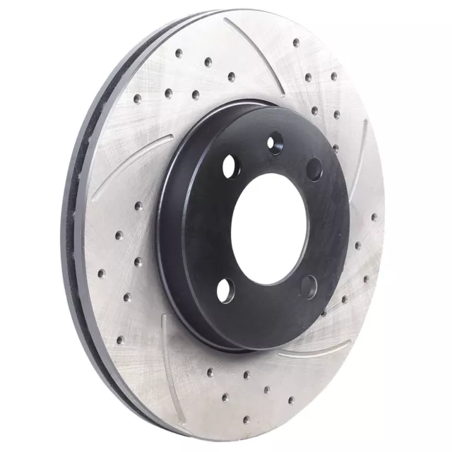 FRONT DRILLED GROOVED VENTED 256mm BRAKE DISCS FOR SEAT TOLEDO CORDOBA INCA 94+ 2