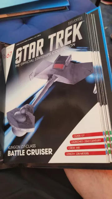 Star Trek Eaglemoss Issue 67 Klingon Battlecruiser Ship & Magazine