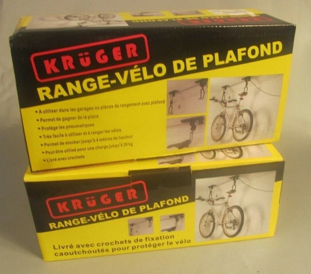 Support vélo plafond - 20 kg - Élévateur à poulie - Rangement vélo - Frein  autom