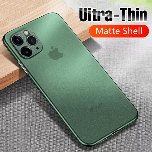Case iPhone 15 14 13 12 Pro Max 11 XR Ultra-Thin Slim Matte Hard Back Cover Skin