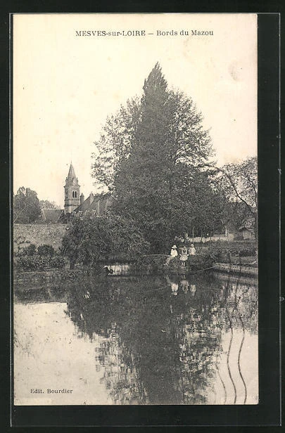 CPA Mesves-sur-Loire, Bords du Mazou 1931