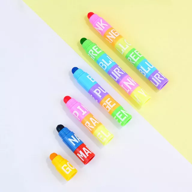 6 Colors Splice Mini Highlighters Vintage Candy Colors Gel Highlighters Gel Sp