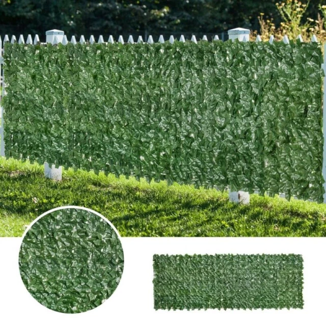 Sichtschutzhecke Windschutz Efeu Sichtschutz Balkonverkleidung Blätterzaun 1mx3m