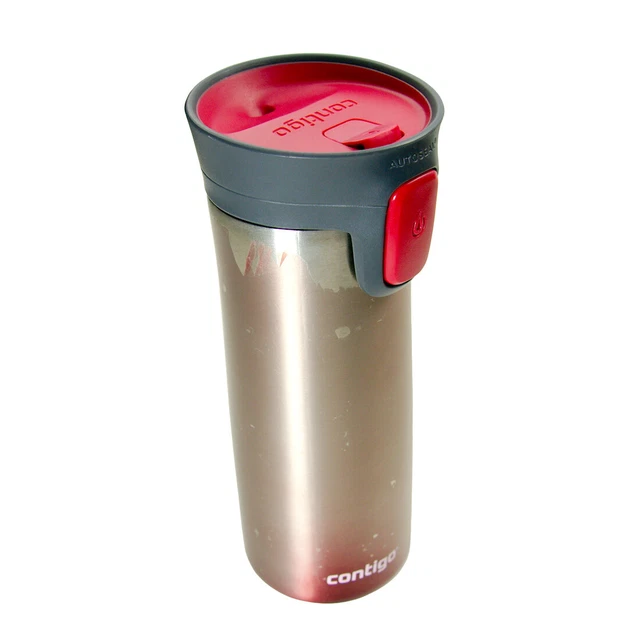 Contigo Stainless Steel Water Bottle Thermos Beverage Container Autoseal Lid Red