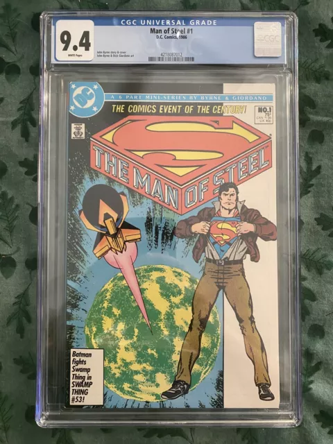 MAN OF STEEL #1  1986 CGC 9.6 1st app Kelex John Byrne cover