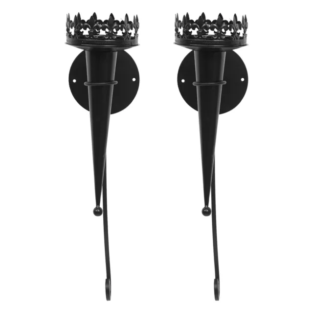 2 Pcs Kerzenhalter Zum Aufhängen An Der Wand Mauer Halterung Wandleuchte