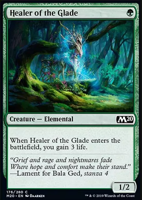 MTG Magic the Gathering Healer of the Glade (176/357) Core Set 2020 NM