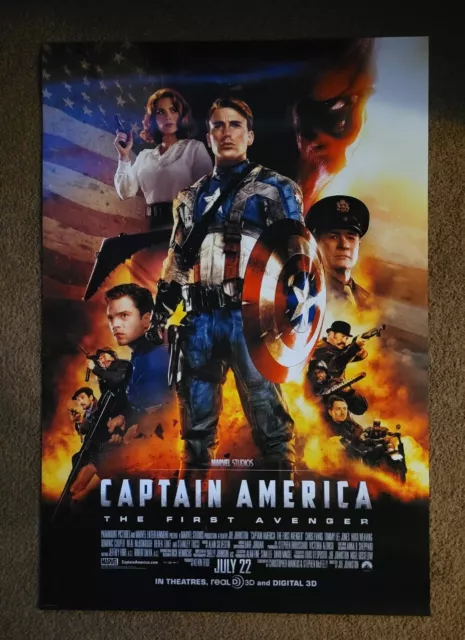 Captain America First Avenger 27x40 1-Sheet DS Movie Poster Double sided MARVEL