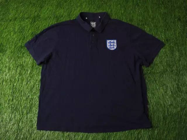 Polo Calcio Squadra England Calcio Maglia Casual Prodotto Ufficiale Taglia Xxl