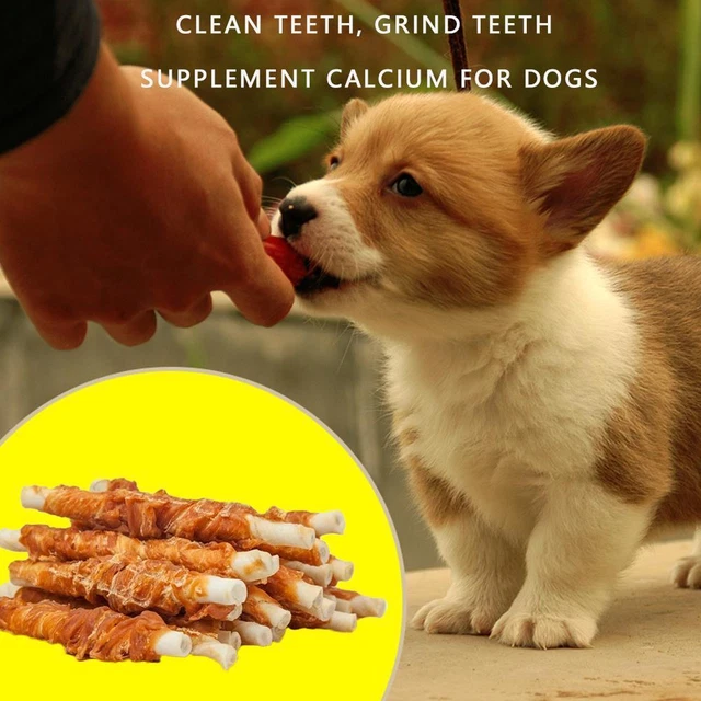 110g Chicken Wrapped Jerky Beef Twists Chews Snacks Pet Hot！！！ I1G8 Rawhide K3L0