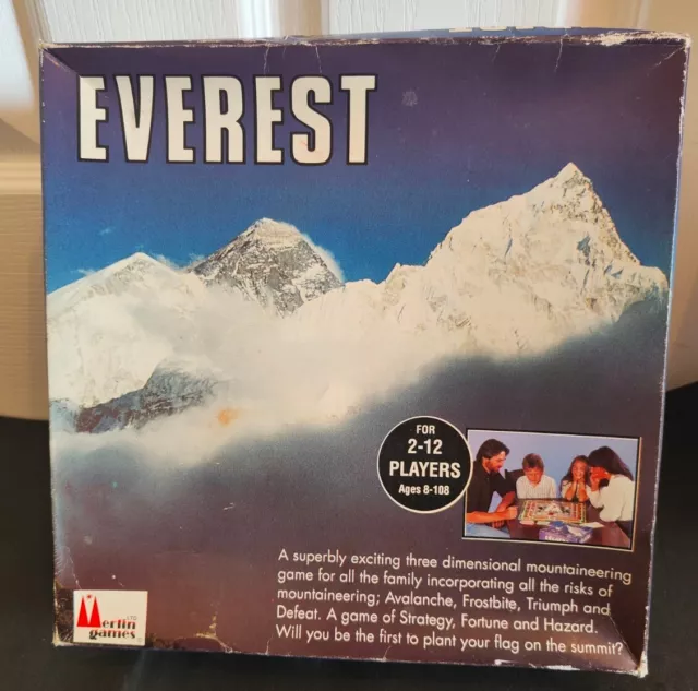 Everest - Merlin Games Collectable 1987 3D Board Game Rare Vintage