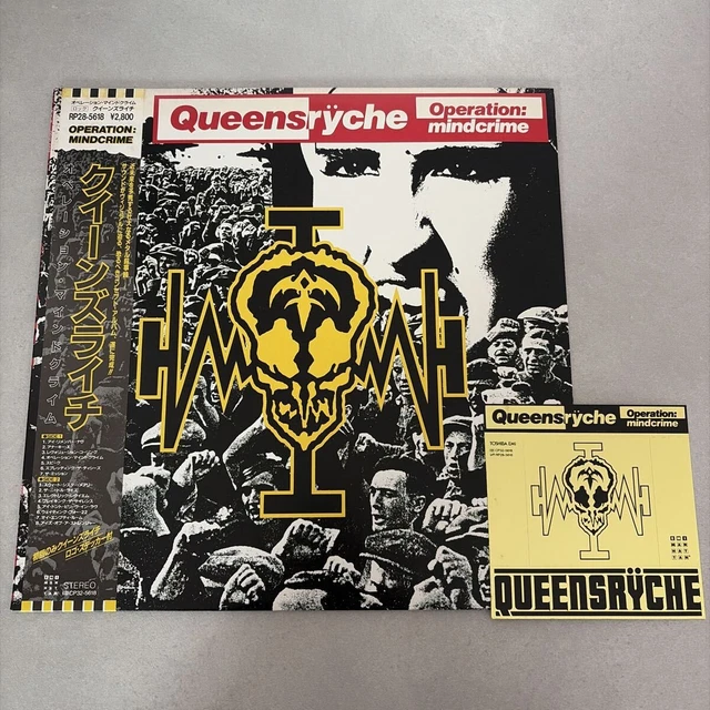 QUEENSRYCHE OPERATION MINDCRIME LP Vinyl OBI Sticker Hard Rock