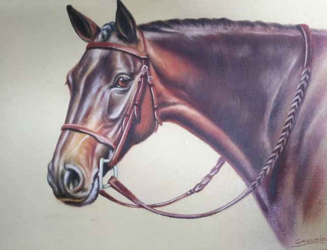 Retrato de Caballo ( oil on canvas ) Obras de Arte