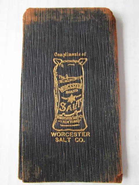 Worcester Salt Co. Grocers Vintage Black Notebook - W-62