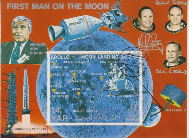 Raumfahrt Jemen gestempelt 8168