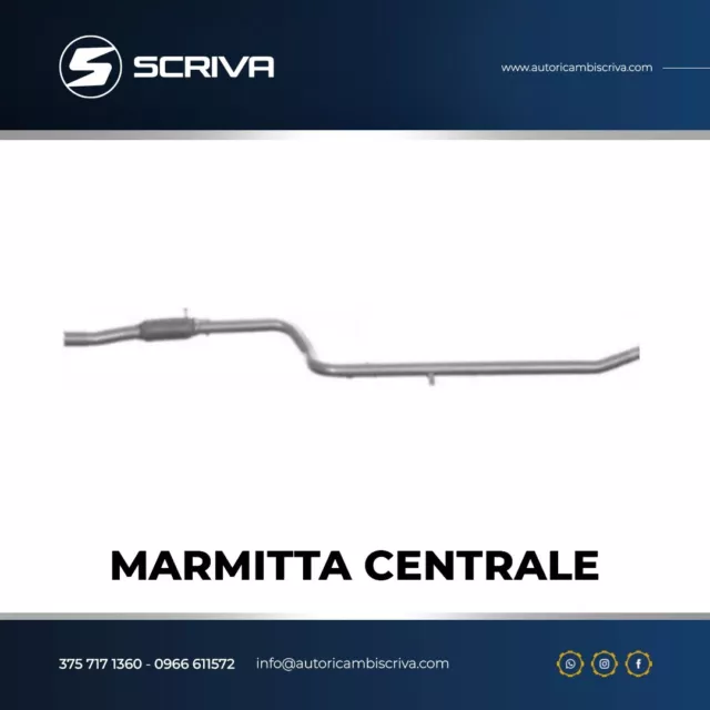 Tubo marmitta scarico centrale con flessibile FIAT PANDA 1100 4x4 1995>04 12529