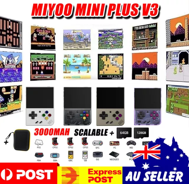 Miyoo Mini Plus Handheld Game Console 3000mAh WiFi Game Player for Adults Kids