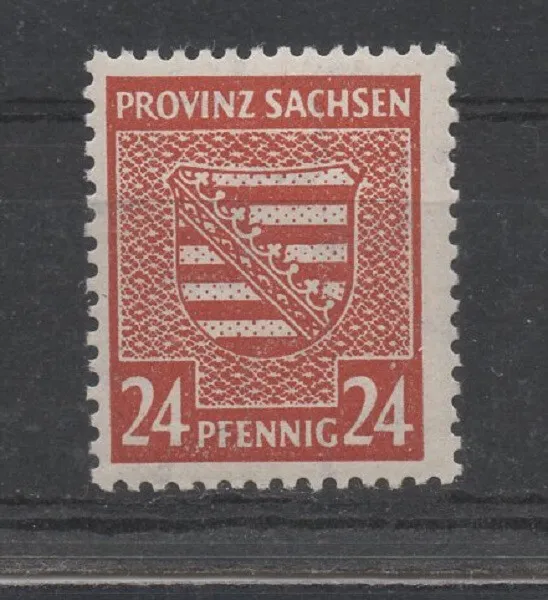 SBZ-Provinz Sachsen 82X mit Köhne Plf. f31 (Provinzwappen) postfrisch